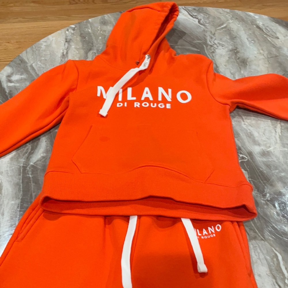 Orange Milano jogging suit